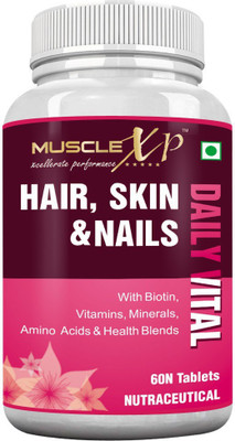 

MuscleXP Biotin Hair, Skin & Nails(60 No)