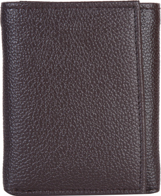 

leather junction Men Brown Artificial Leather Wallet(7 Card Slots), Dark brown