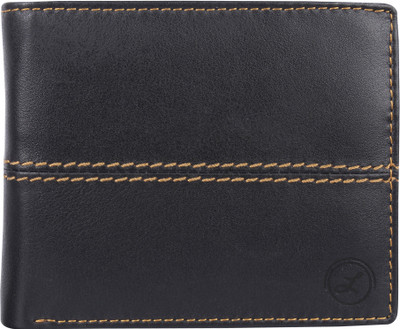 

LIMERENCE Men Casual Black Genuine Leather Wallet(9 Card Slots)