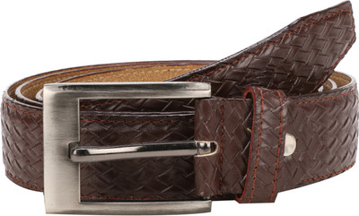 

BURAK Men Casual Brown Artificial Leather Belt, Brown-02
