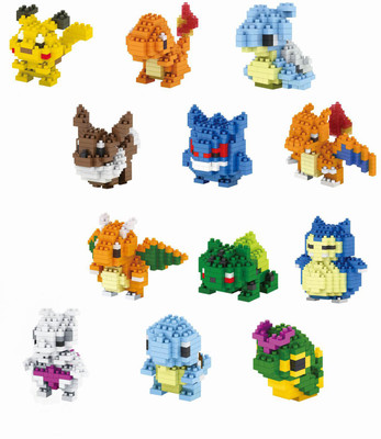 

imodish Pokeball GO Pokemon Charizard Assembling Blocks And Parts Action Figure(Multicolor)