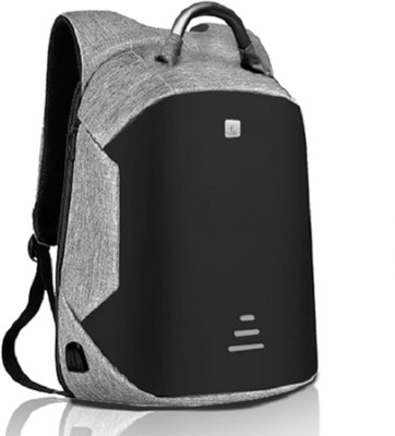 

Viva Global Anti theft Backpack SP-1003 design with hidden zippers and USB Charging & Headphone Jack Port 3 Backpack(Grey)