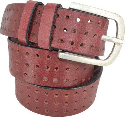

Leather Pavilion Men Casual Red Genuine Leather Belt