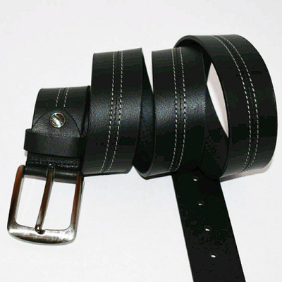 

blackhorn Men Black Genuine Leather Belt