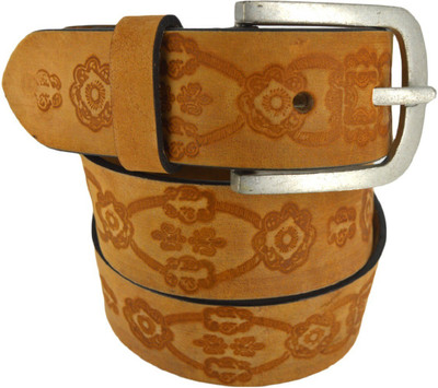 

Leather Pavilion Men Casual Tan Genuine Leather Belt