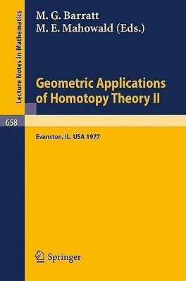 Geometric Applications of Homotopy Theory II(English, Paperback, unknown)