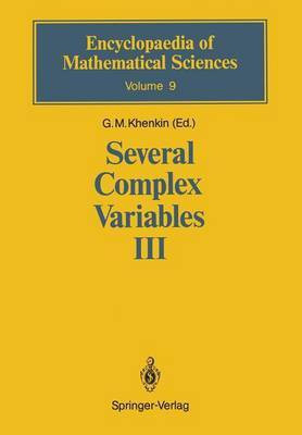 Several Complex Variables III(English, Paperback, unknown)