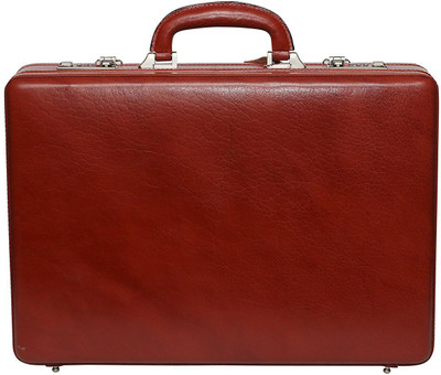 

Zordan Leather Leather Briefcase Bag Cum Office File Bag for Men Expandable Large Briefcase - For Men(Tan)