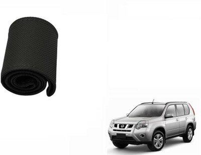 CARIZO Hand Stiched Steering Cover For Nissan X-Trail(Black, Leatherite)