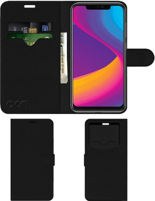 ACM Flip Cover for Panasonic Eluga X1 Pro(Black, Cases with Holder, Pack of: 1)