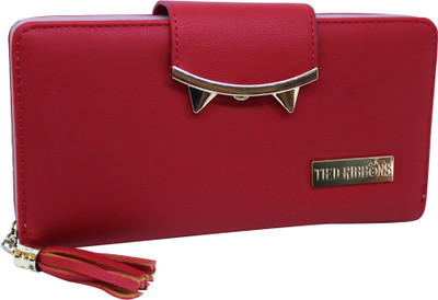 

Tied Ribbons Casual, Party Red Clutch
