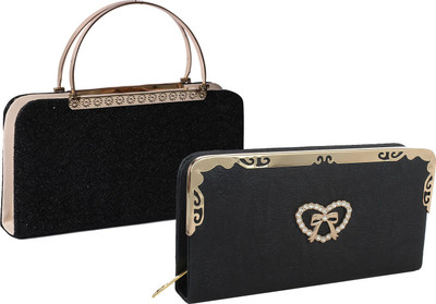 

Element Cart Casual, Formal, Party Black Clutch