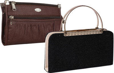 

Element Cart Casual, Formal, Party Brown, Black Clutch, Black;brown