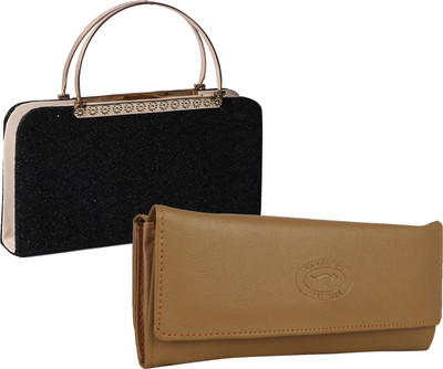 

Element Cart Casual, Formal, Party Beige, Black Clutch