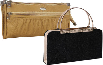 

Element Cart Casual, Formal, Party Beige, Black Clutch