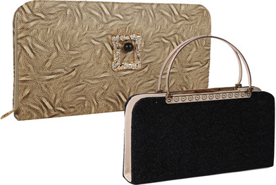 

Element Cart Casual, Formal, Party Beige, Black Clutch