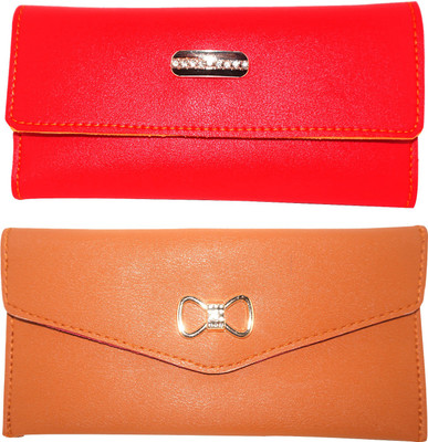 

Fillincart Casual, Formal, Party Brown, Red Clutch