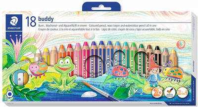 

Staedtler Buddy Color Pencil, Wax Crayon & Watercolour Pencil - All in one Hexagonal Shaped Color Pencils(Set of 1, Multicolor)