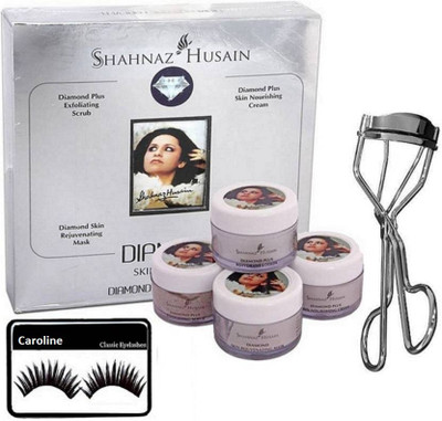 

caroline Eyelasehs, Shahnaz Husain Diamond Facial Kit & Eyelashes curler(Set of 3)