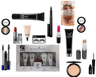 

Styling Eyelashes, Shahnaz Husain Daimond Plus Kit, Lakme Absolute Blue Perfect Makeup Primer, Enrich Matte Finish Lipstick Mac Stick Concealer, Compact, Candy Yum Yum Lipstick, HautE and Naughty Waterproof Lash Double Effect Mascara Pro LongWear Conceale