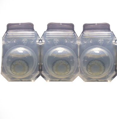 

Iconic Eye grey 3 pcs contact lens Monthly Contact Lens(0.0, grey, Pack of 3)