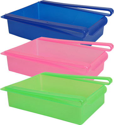 KUBER INDUSTRIES Plastic Grocery Container  - 700 ml(Pack of 3, Multicolor)