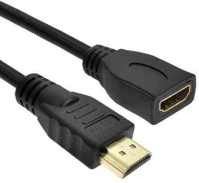 

Qthreee High Speed HDMI Extension Male to Female Cable 50cm HDMI Cable(HDTV, Laptop, PC, VGA Monitor, Black)