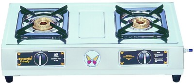 Butterfly Friendly 2B Stainless Steel Manual Gas Stove(2 Burners)