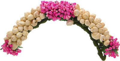

Anuradha Art Jewellery Brooch Pin Bun Clip(Pink)