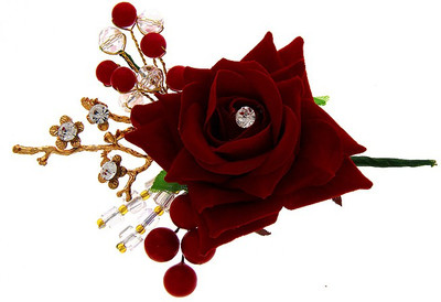 

Anuradha Art Jewellery Brooch Pin Hair Pin(Red)