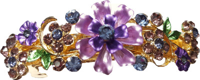 

Utopian Enamel and Crystal Hair Clip(Purple)