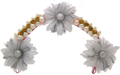 

Anuradha Art Jewellery Brooch Pin Hair Pin(Grey)