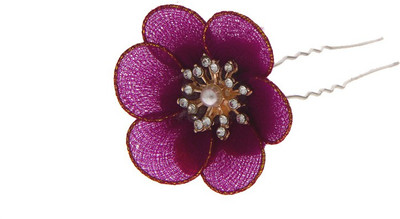

Anuradha Art Jewellery Brooch Pin Hair Pin(Purple)