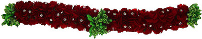 

Anuradha Art Jewellery Brooch Pin Bun Clip(Red)
