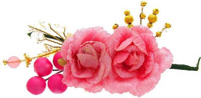 

Anuradha Art Jewellery Brooch Pin Hair Pin(Pink)