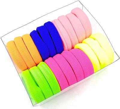 

HONBON Premium Quality Stylish Hair Rubber Bands Hair Bands Elastic Rubber Bands Accessories for Girls/Women , Bright Colors for The Summer Rubber Band(Multicolor)