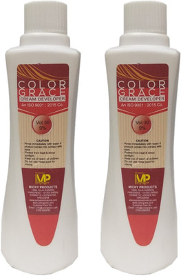 

COLOR GRACE HAIR COLOR CREAM DEVELOPER VOL 30 9% PACK OF 2 Hair Color(FOR ALL COLOR)