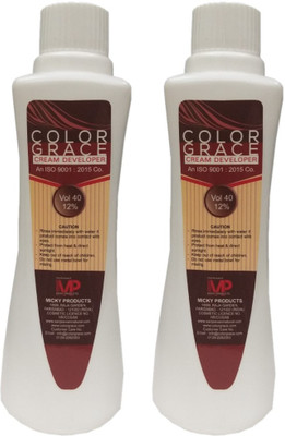 

COLOR GRACE HAIR COLOR CREAM DEVELOPER FOR MEN & WOMEN VOL 40 12% PACK OF 2 Hair Color(FOR ALL HAIR COLOR)