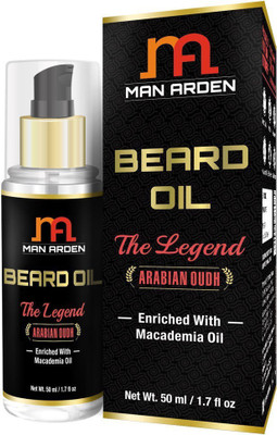 

Man Arden Beard & Mustache Oil - The Legend (Arabian Oudh) - With Macademia Oil Hair Oil(50 ml)