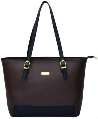 

AGINOS Hand-held Bag(Brown)
