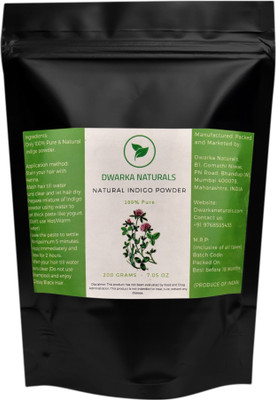 

Dwarka Naturals 100% Pure Natural Indigo Powder(200 g)