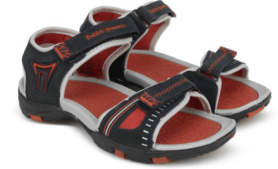 

Bubblegummers Boys Velcro Sports Sandals(Dark Blue, Red