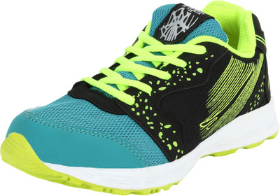 

Flyer Boys Lace Running Shoes(Black, Black green