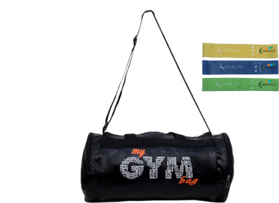 

Credence My fitness Duffel Leather gym bag with loop bands Gym & Fitness Kit