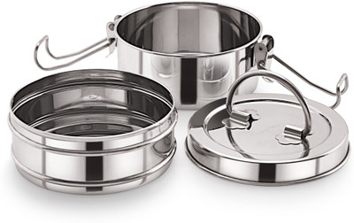 NEELAM Stainless Steel Tiffin 2 Containers Lunch Box(1000 ml)