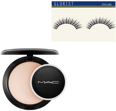 

glorist eyelash and M.A.C Studio Fix Powder Plus Foundation Compact(Pack of 2)