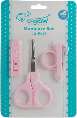 

U-grow Baby Nail Clippers Set with Scissors Safety Suit (2 Pieces)(50 g, Set of 2)
