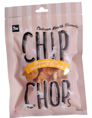 

Chip Chop Banana Chicken Dog Snacks, 70 g Pack of 4 Banana, Chicken Dog Treat(70 g, Pack of 4)