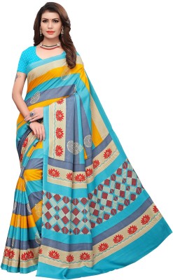 Ratnavati Printed Daily Wear Art Silk, Cotton Silk Saree(Multicolor)