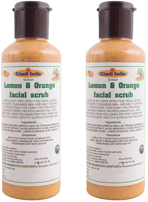 

Khadi India Lemon & Orange Facial Scrub (Pack of 2x210 ml) Scrub(210 ml)